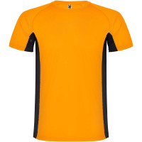 Fluor oranje, Zwart